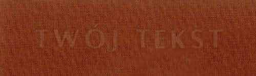 Tłoczenie - czcionka Prosta