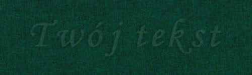 Tłoczenie - czcionka Mono Cursive