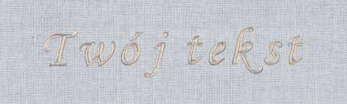 Złocenie - czcionka Mono Cursive