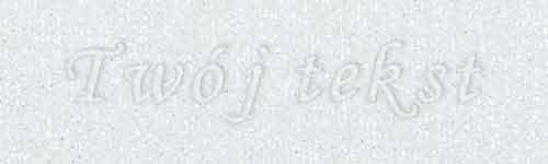 Tłoczenie - czcionka Mono Cursive