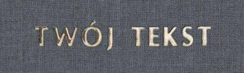 Złocenie - czcionka Prosta