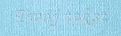 Tłoczenie - czcionka Mono Cursive