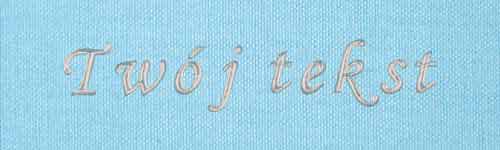 Złocenie - czcionka Mono Cursive