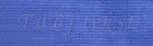 Tłoczenie - czcionka Mono Cursive