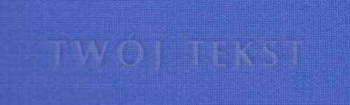 Tłoczenie - czcionka Prosta