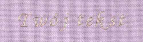 Złocenie - czcionka Mono Cursive