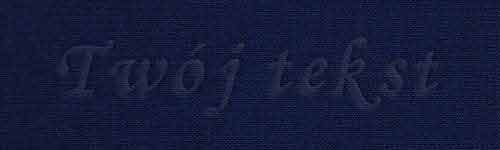 Tłoczenie - czcionka Mono Cursive