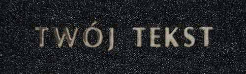 Złocenie - czcionka Prosta