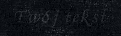 Tłoczenie - czcionka Mono Cursive