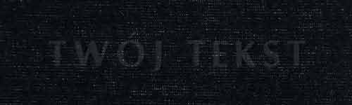 Tłoczenie - czcionka Prosta