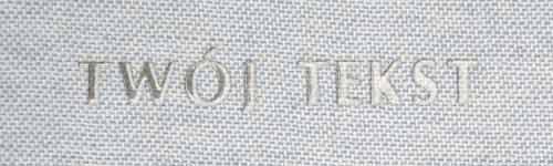 Srebrzenie - czcionka Prosta