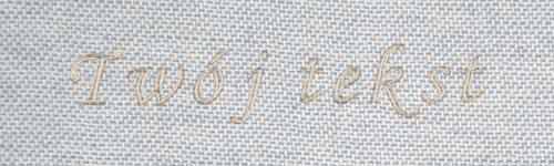 Złocenie - czcionka Mono Cursive