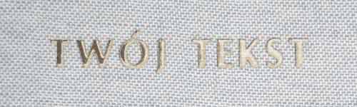 Złocenie - czcionka Prosta