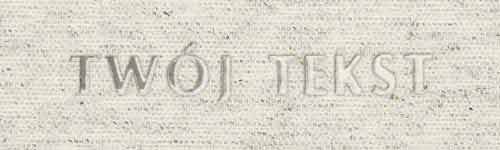 Srebrzenie - czcionka Prosta