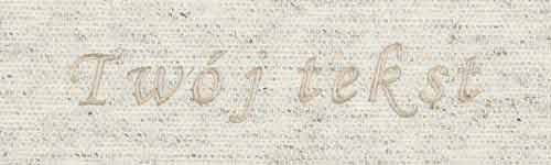 Złocenie - czcionka Mono Cursive