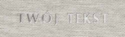 Srebrzenie - czcionka Prosta