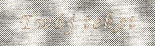 Złocenie - czcionka Mono Cursive