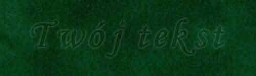 Tłoczenie - czcionka Mono Cursive