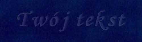 Tłoczenie - czcionka Mono Cursive