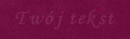 Tłoczenie - czcionka Mono Cursive