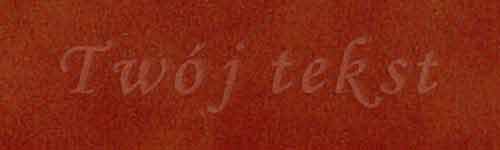 Tłoczenie - czcionka Mono Cursive