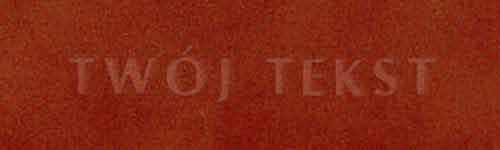 Tłoczenie - czcionka Prosta