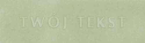 Tłoczenie - czcionka Prosta