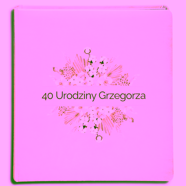 album tradycyjny - urodziny - botanic