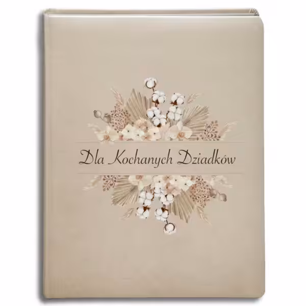 album kieszeniowy szyty - dzień babci i dziadka - linia botanic