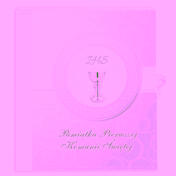 segregator na zdjęcia - komunia - okładka drukowana