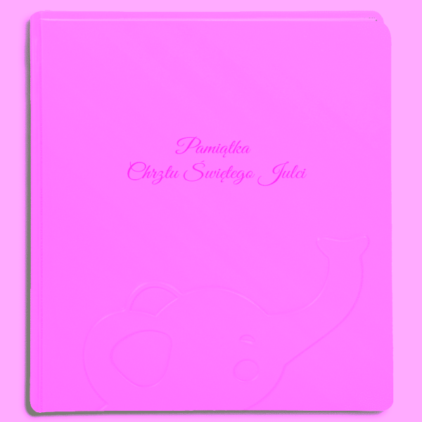 okładka do albumu - linia chrzest wypukły