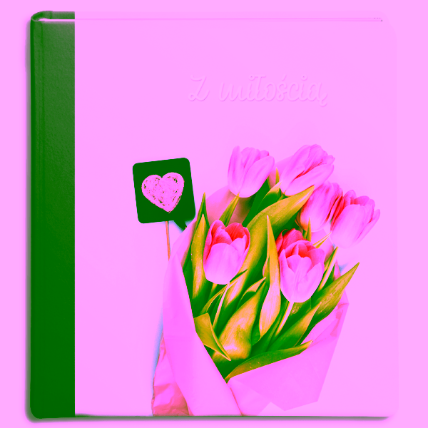 album na zdjęcia wklejane tradycyjne - urodziny - okładka drukowana łączona