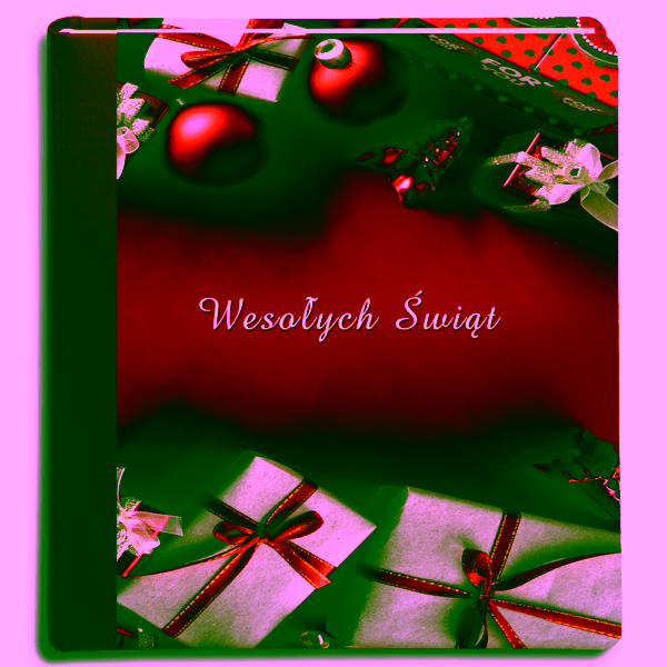 album na zdjęcia wklejane tradycyjne - boże narodzenie - okładka drukowana łączona