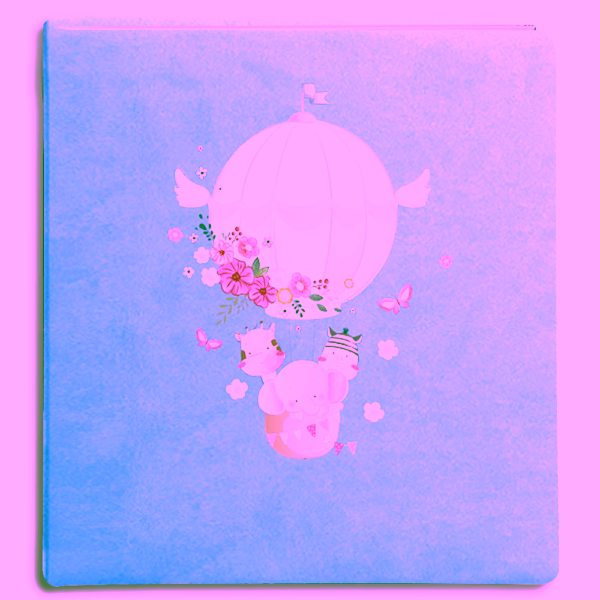 fotoalbum - dziecięcy - linia grafiki uv