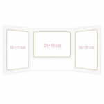 album kartonowy - pion - poziom - pion - drukowany