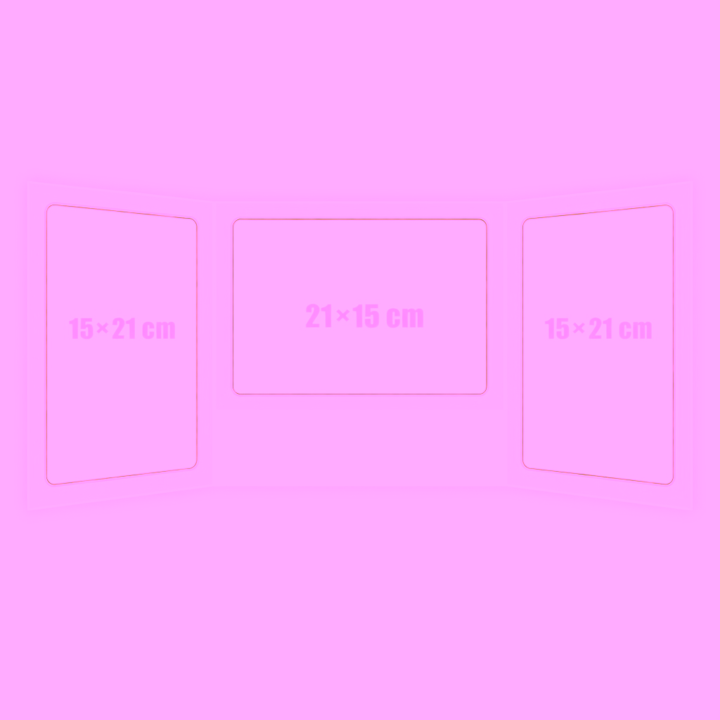 album kartonowy - pion - poziom - pion - drukowany