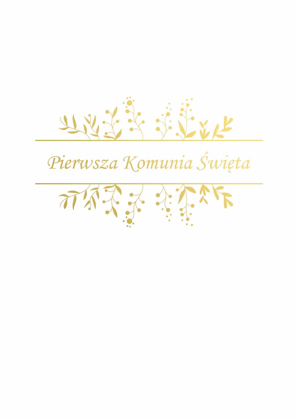 Złocenie Komunia 276