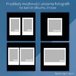 Możliwości układu zdjęć instax na karcie 14x14