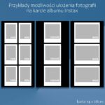 Możliwości układu zdjęć instax na karcie 14x28