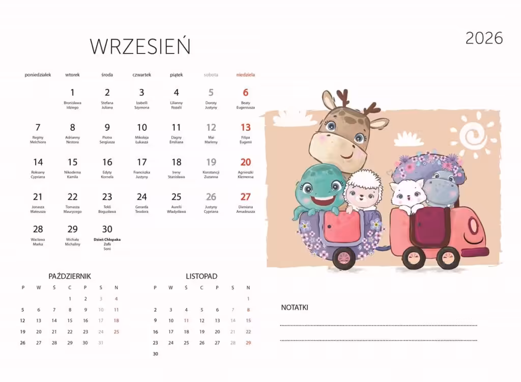 kalendarz 2026