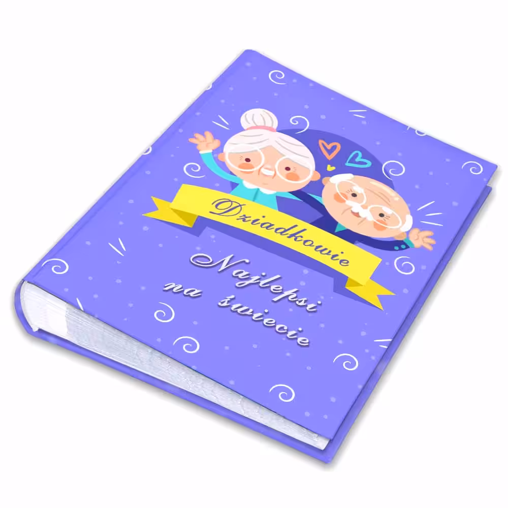 album kieszeniowy szyty - dzień babci i dziadka - idealny prezent dla dziadków