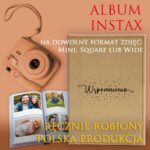 baner reklamowy albumów instax ręcznie robiony w Polski