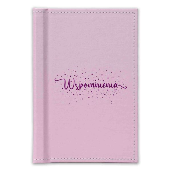 Album na zdjęcia instax różowe płótno "Wspomnienia" OJD-05