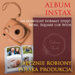 baner reklamowy albumów instax ręcznie robiony w Polski