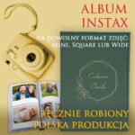 baner reklamowy albumów instax ręcznie robiony w Polski