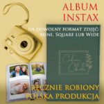 baner reklamowy albumów instax ręcznie robiony w Polski