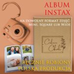 baner reklamowy albumów instax ręcznie robiony w Polski