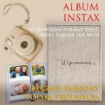 baner reklamowy albumów instax ręcznie robiony w Polski