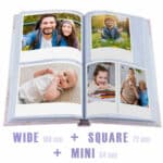 wizualizacja album instax układ zdjęć mini square i wide