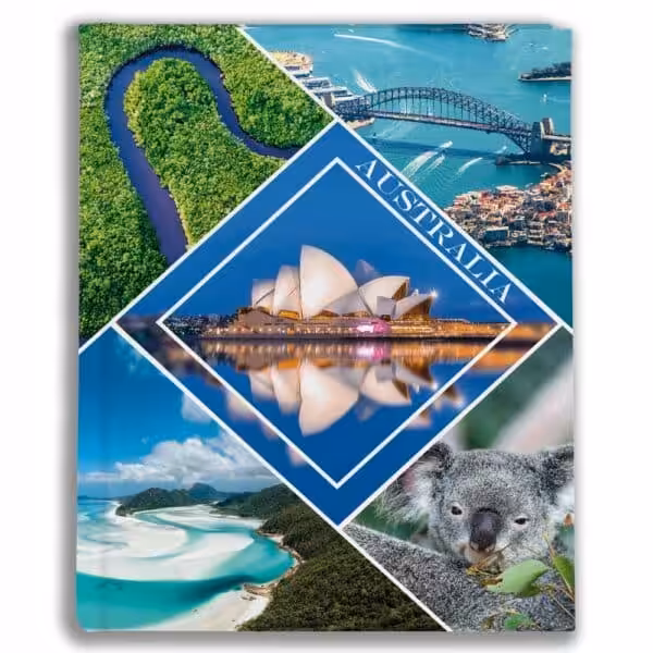 wakacje, pamiątka, australia, album tradycyjny - 19,5x26 - 60 stron, bt573